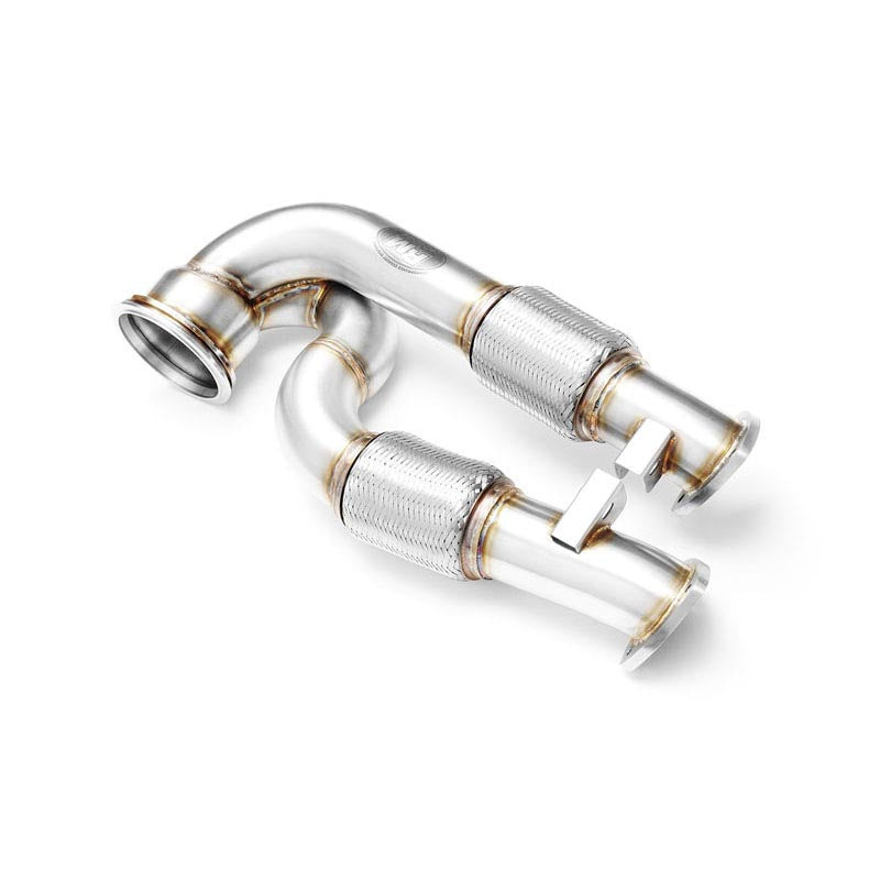 Downpipe sportivo Audi RS3 8P 2.5 TFSI in acciaio inox 76mm