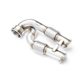 Downpipe sportivo Audi RS3 8P 2.5 TFSI in acciaio inox 76mm