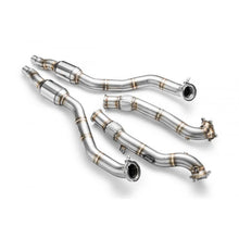 Carica l'immagine nel visualizzatore di Gallery, Downpipe con catalizzatore sportivo Audi S6, S7, RS6, RS7 C7, 4G 4.0 TFSI Ø 76mm