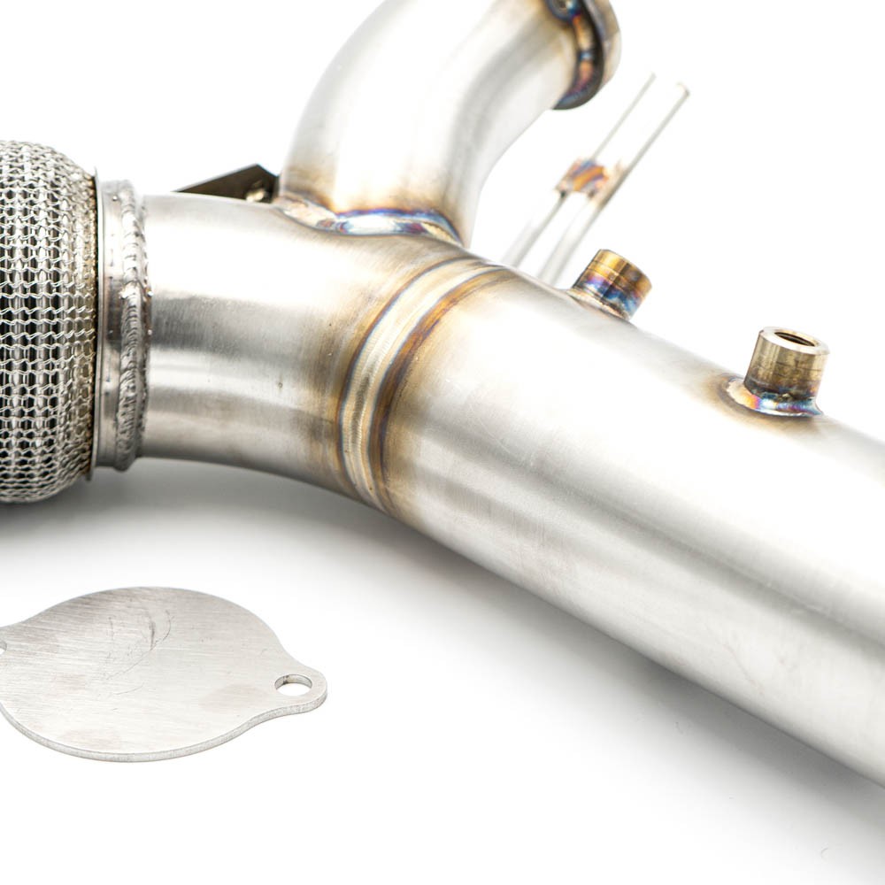 Downpipe sportivo BMW Serie 5 G30 540d B57 in acciaio inox 80mm