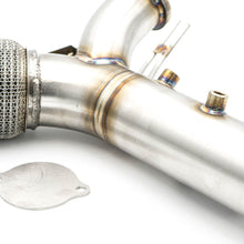Carica l'immagine nel visualizzatore di Gallery, Downpipe sportivo BMW Serie 5 G30 540d B57 in acciaio inox 80mm