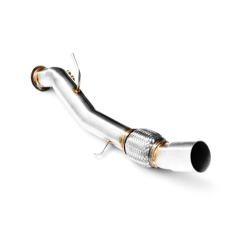 Downpipe sportivo BMW Serie 5 E60, E61 535d M57N in acciaio inox 63,5mm