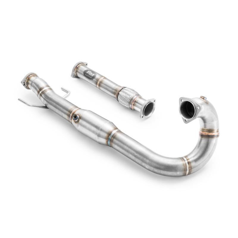 Downpipe sportivo Saab 9-3 9-5 Mk1, Mk2 2.0T, 2.3T B205, B235 in acciaio inox 76mm