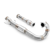 Carica l'immagine nel visualizzatore di Gallery, Downpipe sportivo Saab 9-3 9-5 Mk1, Mk2 2.0T, 2.3T B205, B235 in acciaio inox 76mm