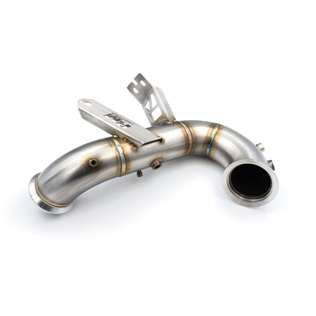Downpipe sportivo Mercedes-Benz AMG CLA 45 in acciaio inox 88,9mm