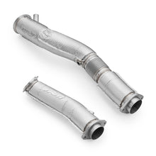 Carica l'immagine nel visualizzatore di Gallery, Downpipe con catalizzatore sportivo BMW Serie M3, Serie M4 in acciaio inox 76mm