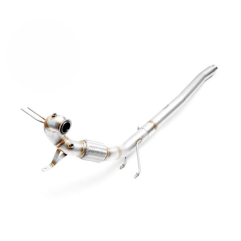 Downpipe sportivo Volkswagen Passat B6, B7 2.0 TDI in acciaio inox 76mm
