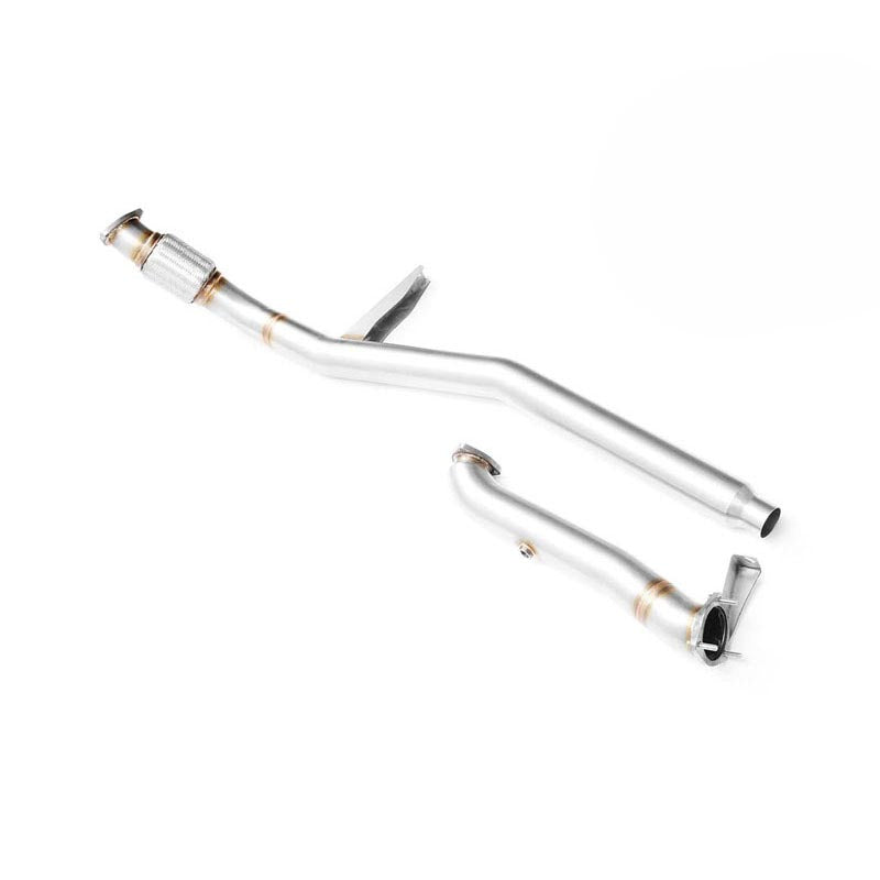 Downpipe sportivo Audi A6 C6 2.7, 3.0 TDI in acciaio inox 76mm