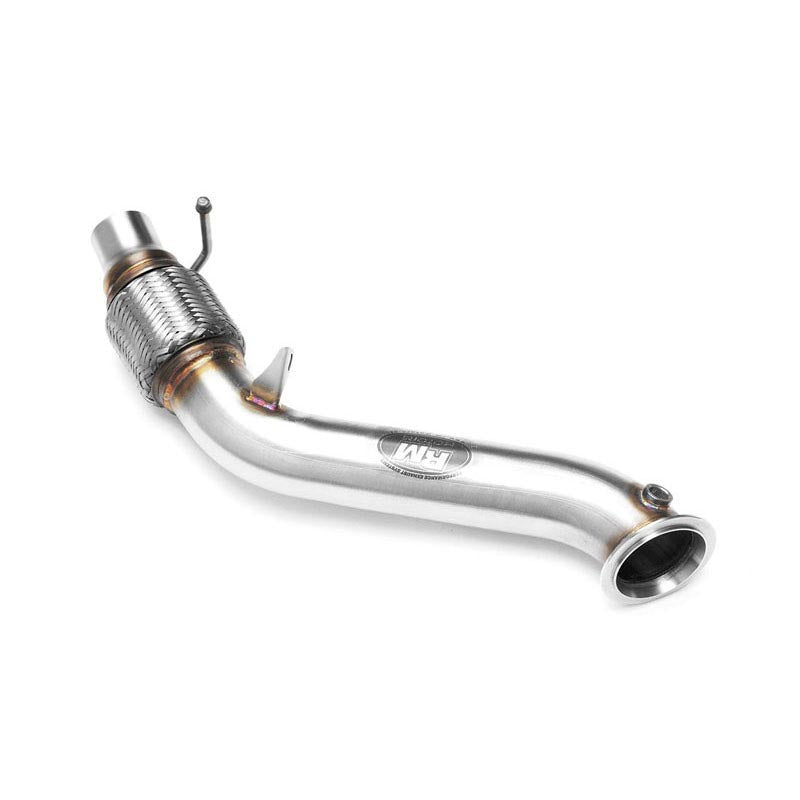 Downpipe sportivo BMW Serie 1 F20, F21 114i, 116i, 118i N13 in acciaio inox 76mm
