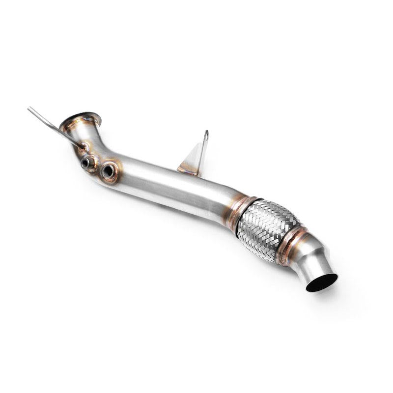 Downpipe sportivo BMW Serie 1 E87 118d, 120d M47N2 in acciaio inox 63,5mm