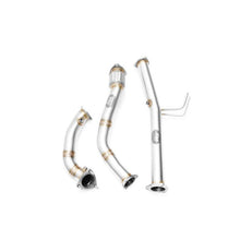 Load image into Gallery viewer, Downpipe sportivo Audi A4 B7 2.7, 3.0 TDI (catalizzatore + DPF) in acciaio inox 63,5mm