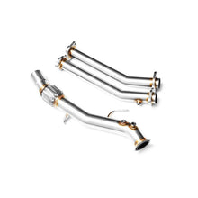 Load image into Gallery viewer, Downpipe sportivo BMW Serie 5 E60, E61 535d M57N in acciaio inox 63,5mm