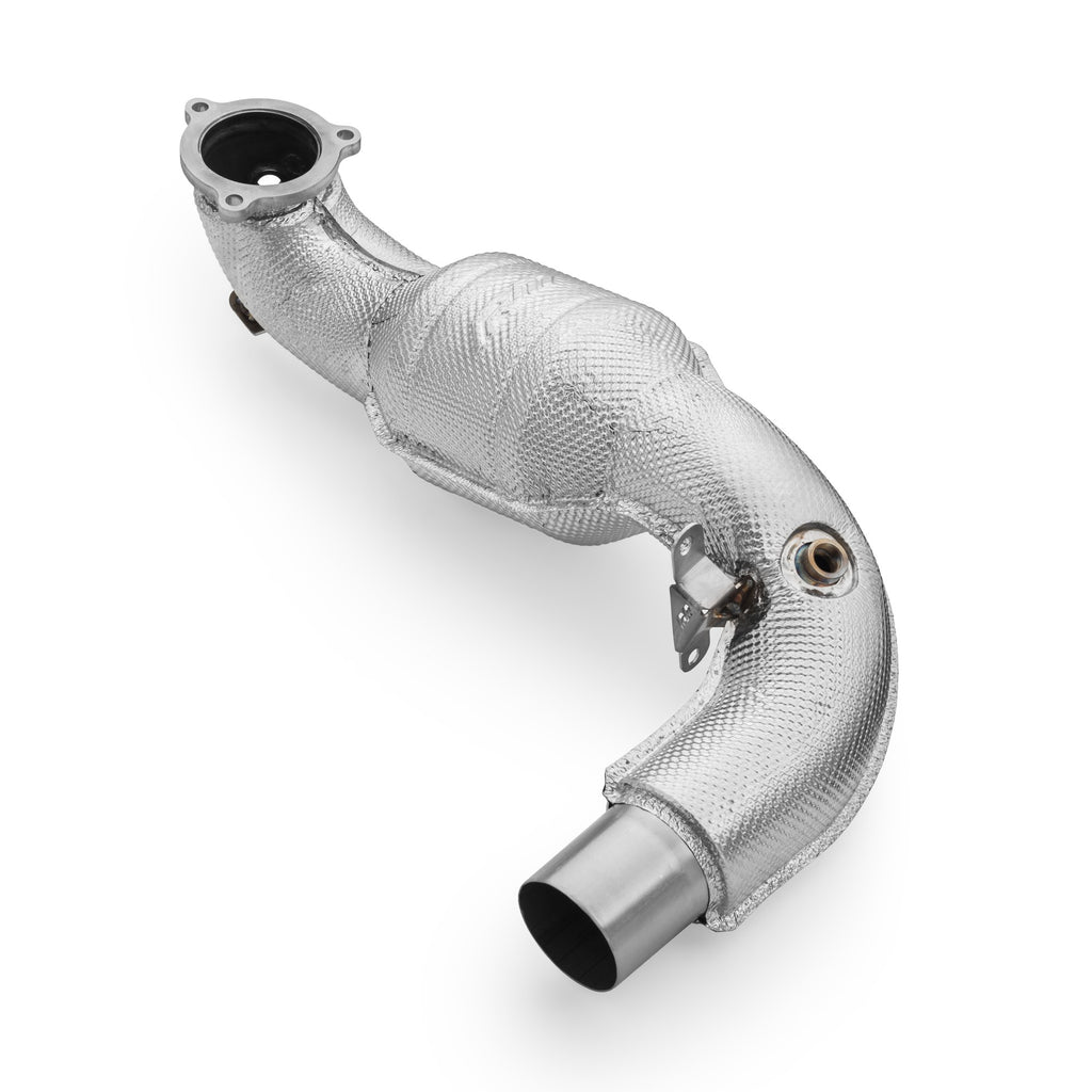 Downpipe sportivo Mercedes-Benz Classe A 35 AMG A35 GPF W177 4MATIC in acciaio inox 76mm