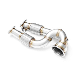 Downpipe sportivo Audi RS3 8P 2.5 TFSI in acciaio inox 76mm