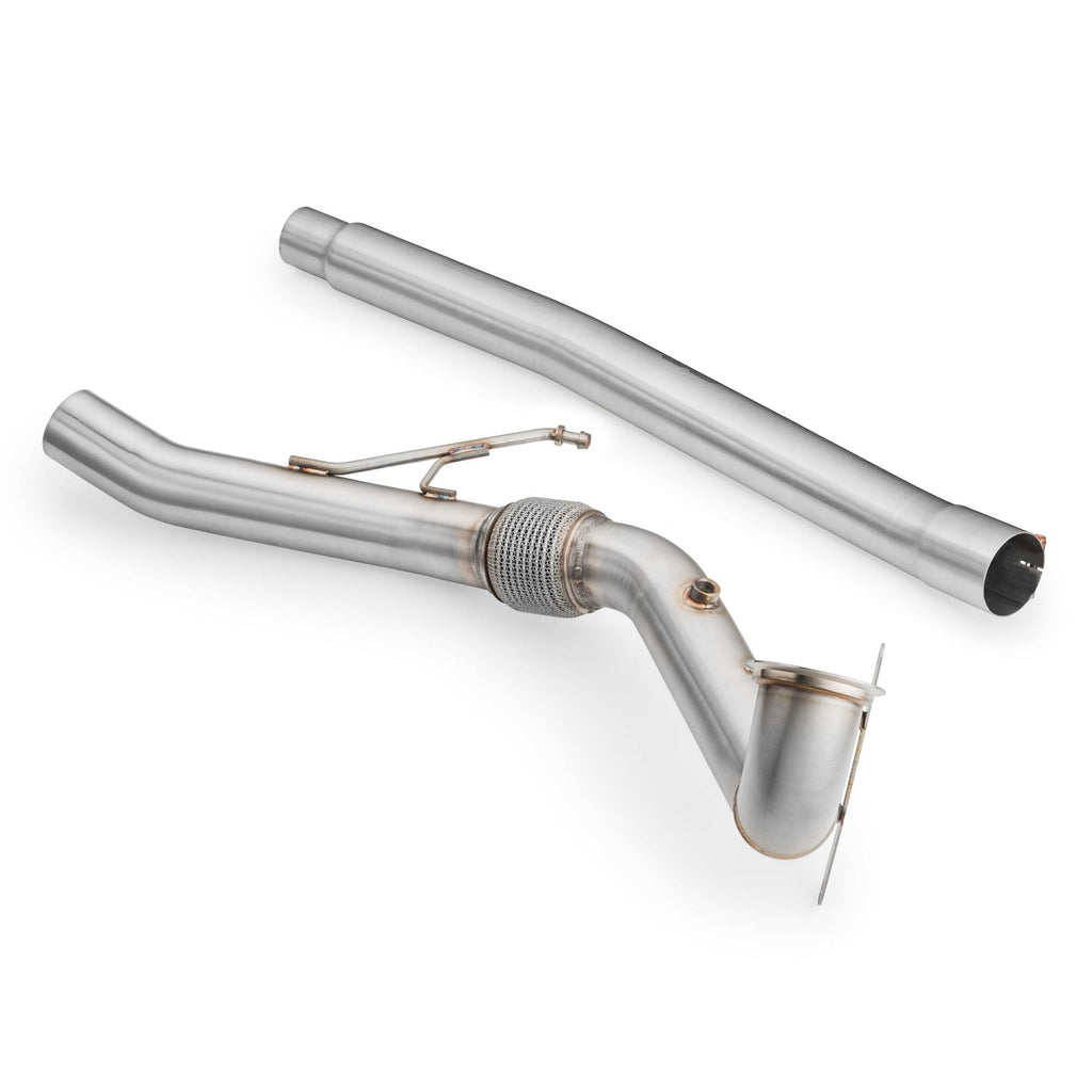 Downpipe sportivo Audi S3 8V 2.0 TFSI in acciaio inox 76mm