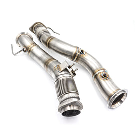 Downpipe sportivo BMW X4 F98 X4M S58 in acciaio inox 76mm
