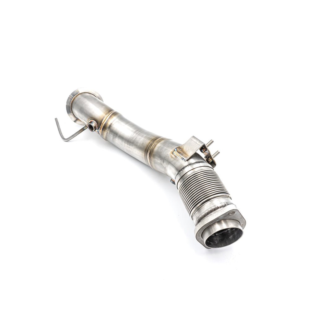 Downpipe sportivo BMW X4 F98 X4M S58 in acciaio inox 76mm