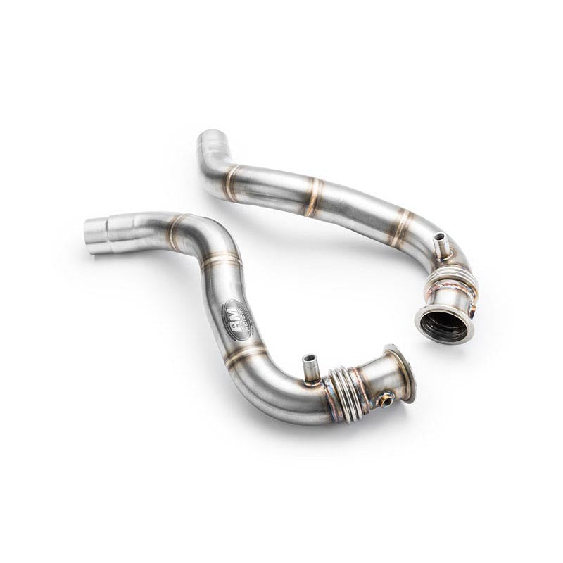 Downpipe sportivo BMW F07 550i, 550ix GT N63B in acciaio inox 76mm
