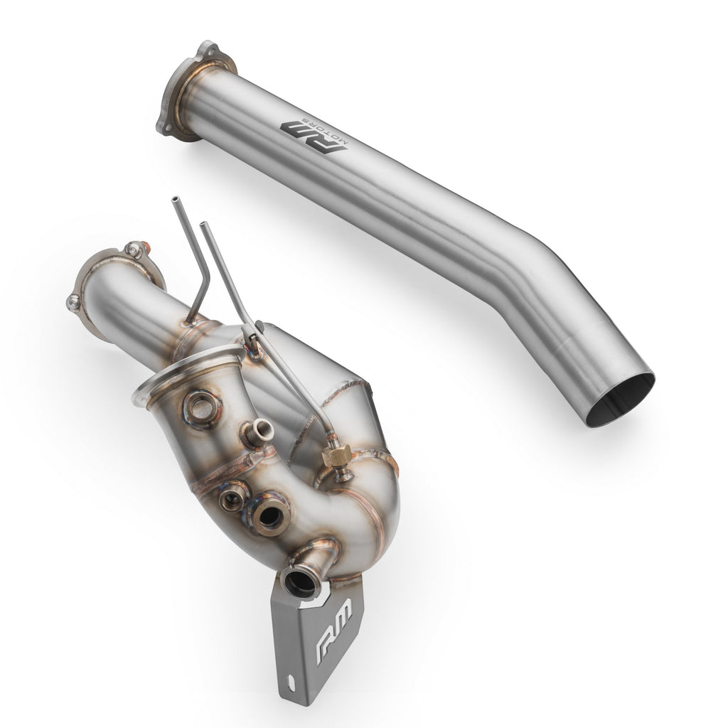 Kit downpipe sportivo Audi Q5 3.0 TDI in acciaio inox 76mm