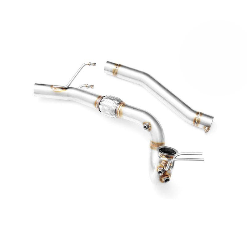 Downpipe sportivo Skoda Octavia Mk2 1.9, 2.0 TDI in acciaio inox 63,5mm