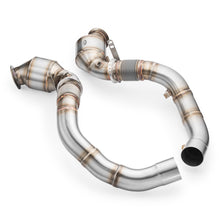 Carica l'immagine nel visualizzatore di Gallery, Downpipe sportivo BMW M5 F90 in acciaio inox 76mm