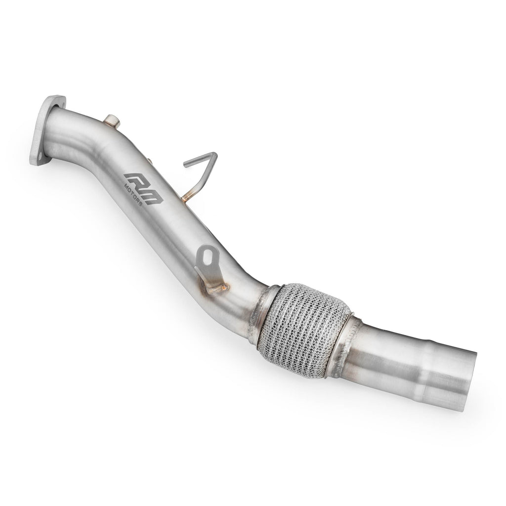 Downpipe sportivo BMW Serie 5 E60, E61 525d, 530d M57N (Euro 4) in acciaio inox 63,5mm