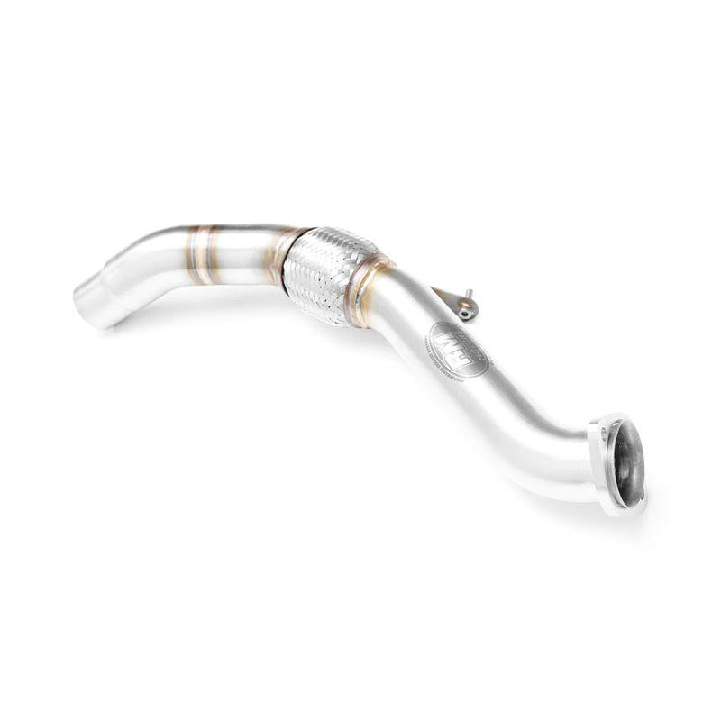 Downpipe sportivo BMW E83 X3 20d M47N2 in acciaio inox 63,5mm