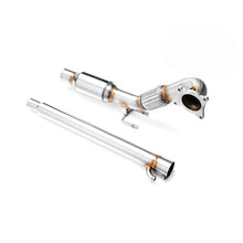 Carica l'immagine nel visualizzatore di Gallery, Downpipe sportivo Audi A3 8P 1.8, 2.0 TFSI in acciaio inox 76mm