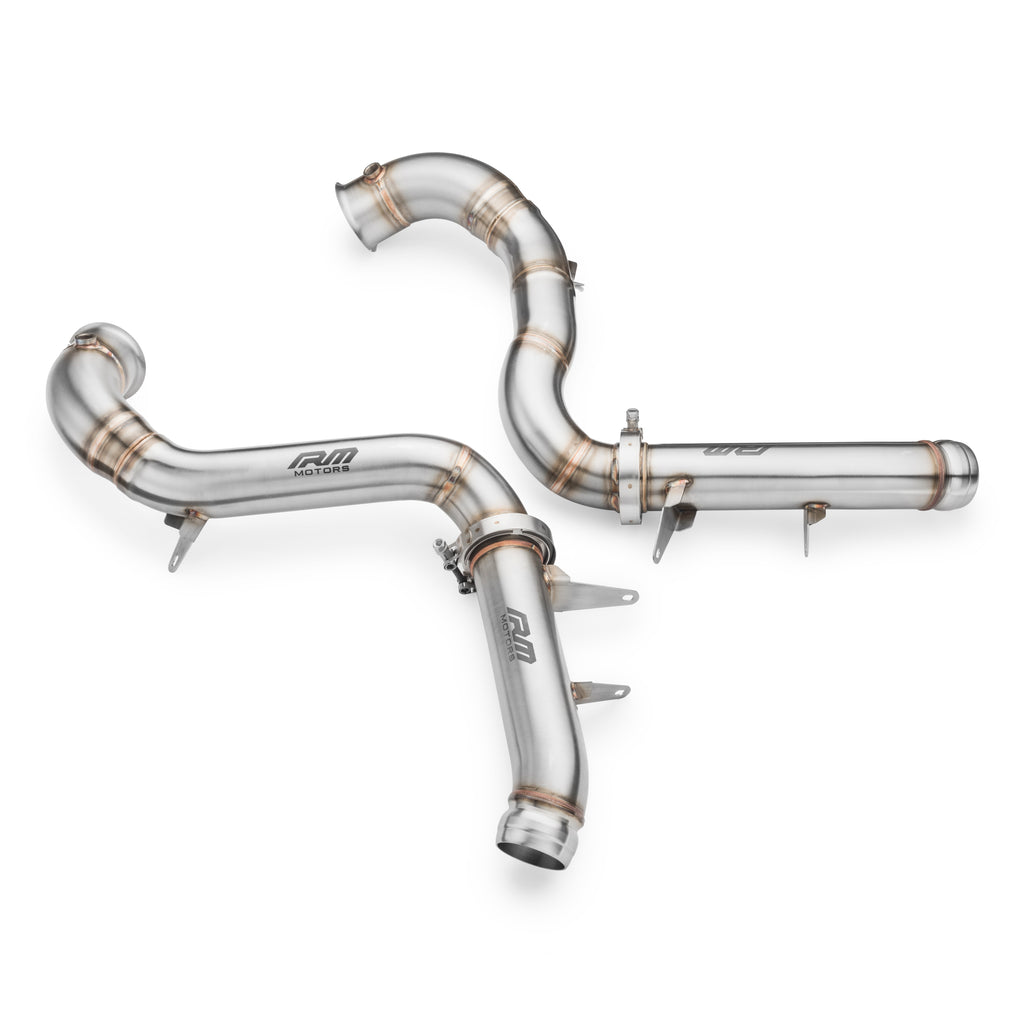 Downpipe sportivo Mercedes-Benz AMG GLC 63, 63S in acciaio inox 76mm