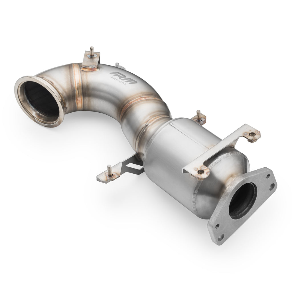 Downpipe sportivo Abarth 500 / 595 1.4T in acciaio inox 76mm