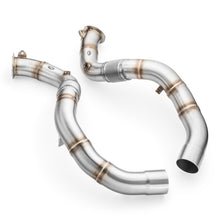 Carica l'immagine nel visualizzatore di Gallery, Downpipe sportivo BMW M8 F92 in acciaio inox 76mm