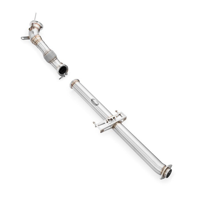Downpipe con catalizzatore sportivo Toyota GR Yaris in acciaio inox 76mm