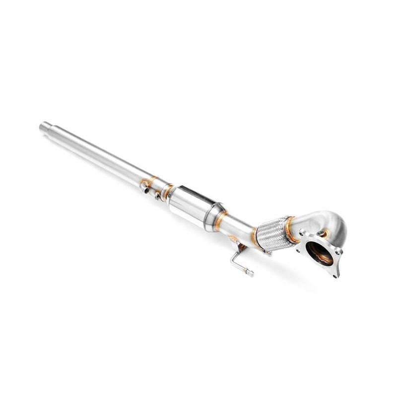 Downpipe sportivo Volkswagen Passat B6, B7 2.0 TSI in acciaio inox 76mm