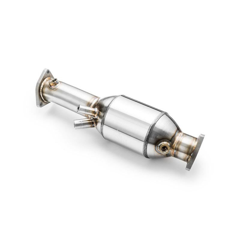 Downpipe con catalizzatore sportivo Audi A6 C6 Avant 2.0 TDI in acciaio inox 63,5mm