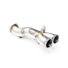 Load image into Gallery viewer, Downpipe sportivo BMW E84 X1 35ix N55 in acciaio inox 76mm