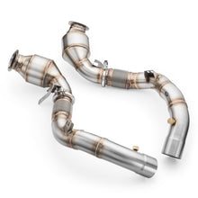 Carica l'immagine nel visualizzatore di Gallery, Downpipe sportivo BMW M5 F90 in acciaio inox 76mm