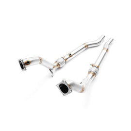 Downpipe sportivo Audi S4, RS4 B5 2.7 T in acciaio inox 63,5mm