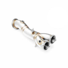 Load image into Gallery viewer, Downpipe sportivo BMW Serie 3 E90, E91, E92 335ix N55 in acciaio inox 76mm