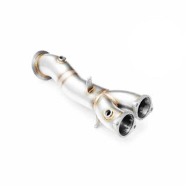 Downpipe sportivo BMW Serie 3 E90, E91, E92 335ix N55 in acciaio inox 76mm
