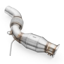 Load image into Gallery viewer, Downpipe sportivo BMW Serie 3 E90, E91, E92, E93 325d, 330d/xd N57 in acciaio inox 76mm