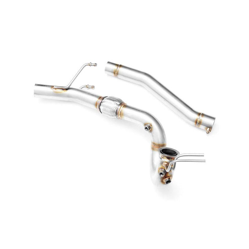 Downpipe sportivo Volkswagen Golf V 1.9, 2.0 TDI in acciaio inox 63,5mm