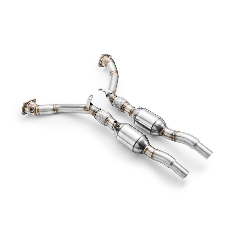 Downpipe sportivo Audi A6, S6, Allroad C5 2.7 T in acciaio inox 63,5mm