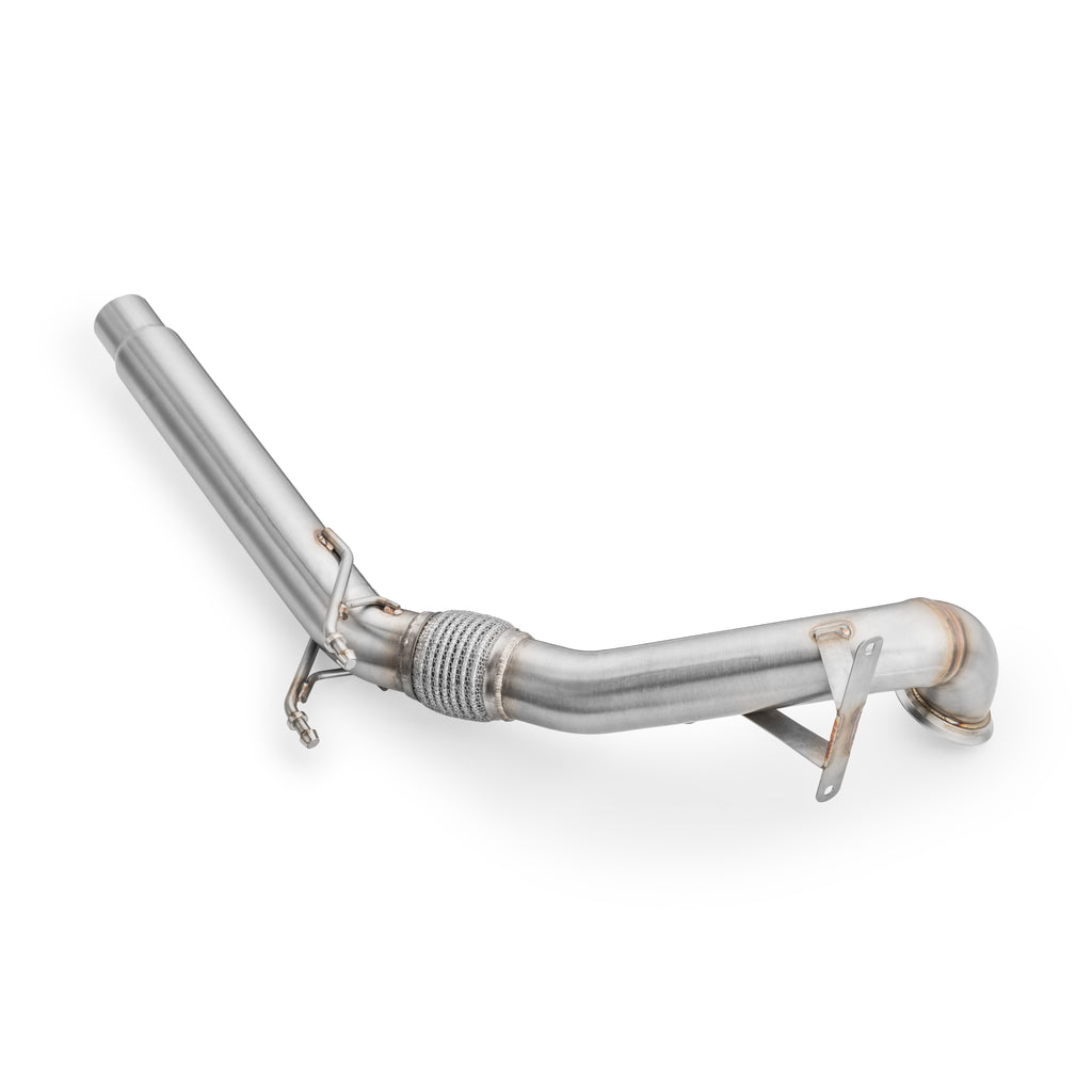 Downpipe sportivo Volkswagen Passat B8 2.0 TSI in acciaio inox 76mm