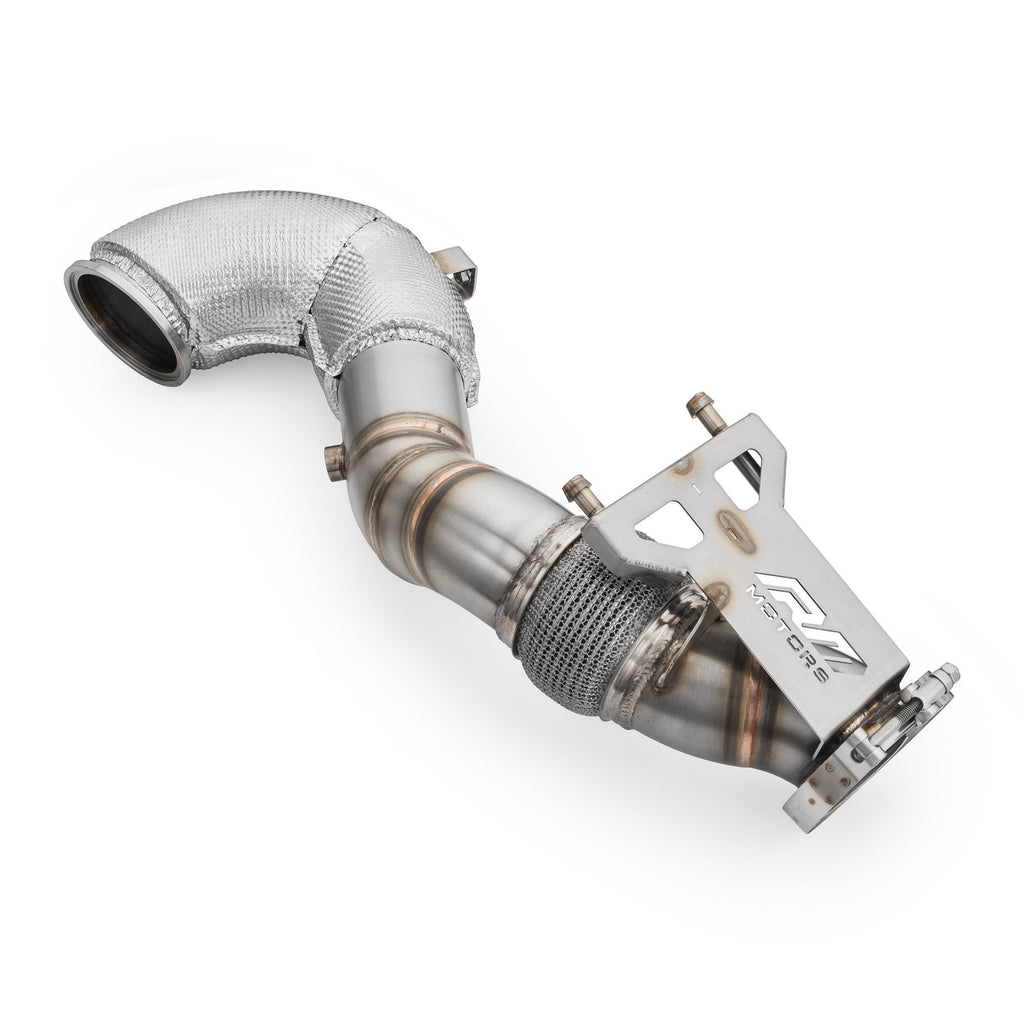 Downpipe sportivo Audi TTRS 2.5 TFSI in acciaio inox 76mm