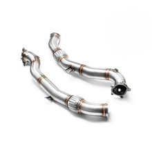 Load image into Gallery viewer, Downpipe sportivo Audi S6, S7, RS6, RS7 4.0 TFSI in acciaio inox 76mm