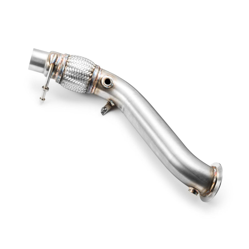 Downpipe sportivo BMW Serie 1 F20, F21 114i, 116i, 118i N13 in acciaio inox 76mm
