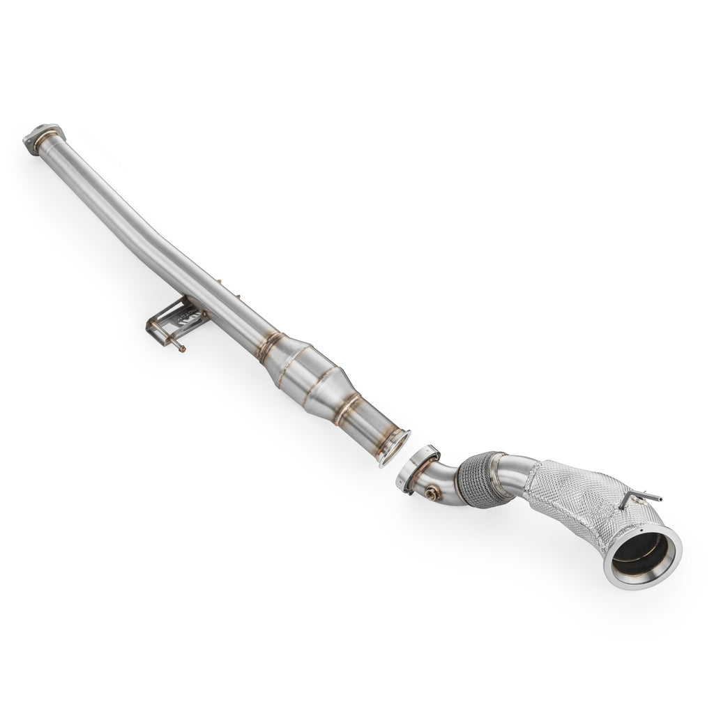 Downpipe con GPF delete Toyota GR Yaris con catalizzatore in acciaio inox 76mm