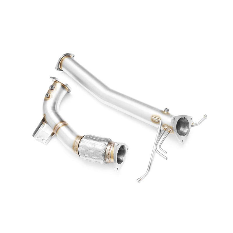 Downpipe sportivo Volvo XC60, 70, V70, S60 2.4D D5 in acciaio inox 76mm