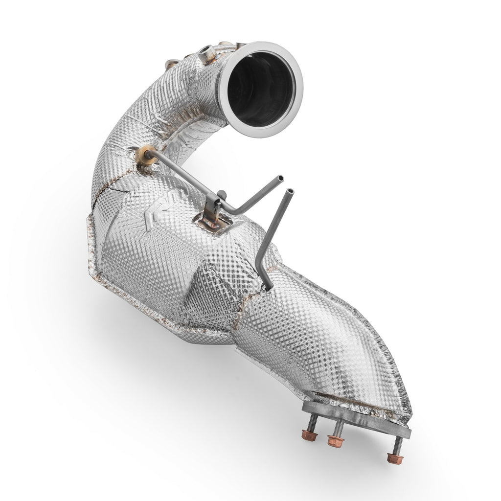 Downpipe sportivo Audi Q5 3.0 TDI in acciaio inox 76mm