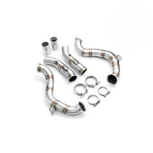 Load image into Gallery viewer, Downpipe sportivo Mercedes-Benz W205 C63 AMG 4.0i V8 Bi-Turbo in acciaio inox 76mm